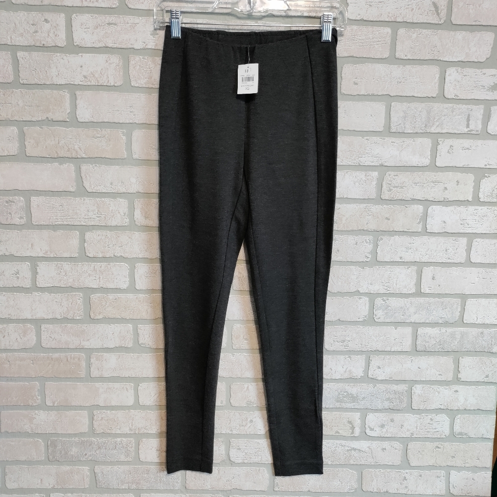 J Jill Womens Ponte Leggings Charcoal NWT Sz XS